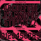 Custom Stitched Black Neon Pink-Steel Gray 3D Pattern Design Splash Sports Pullover Sweatshirt Hoodie