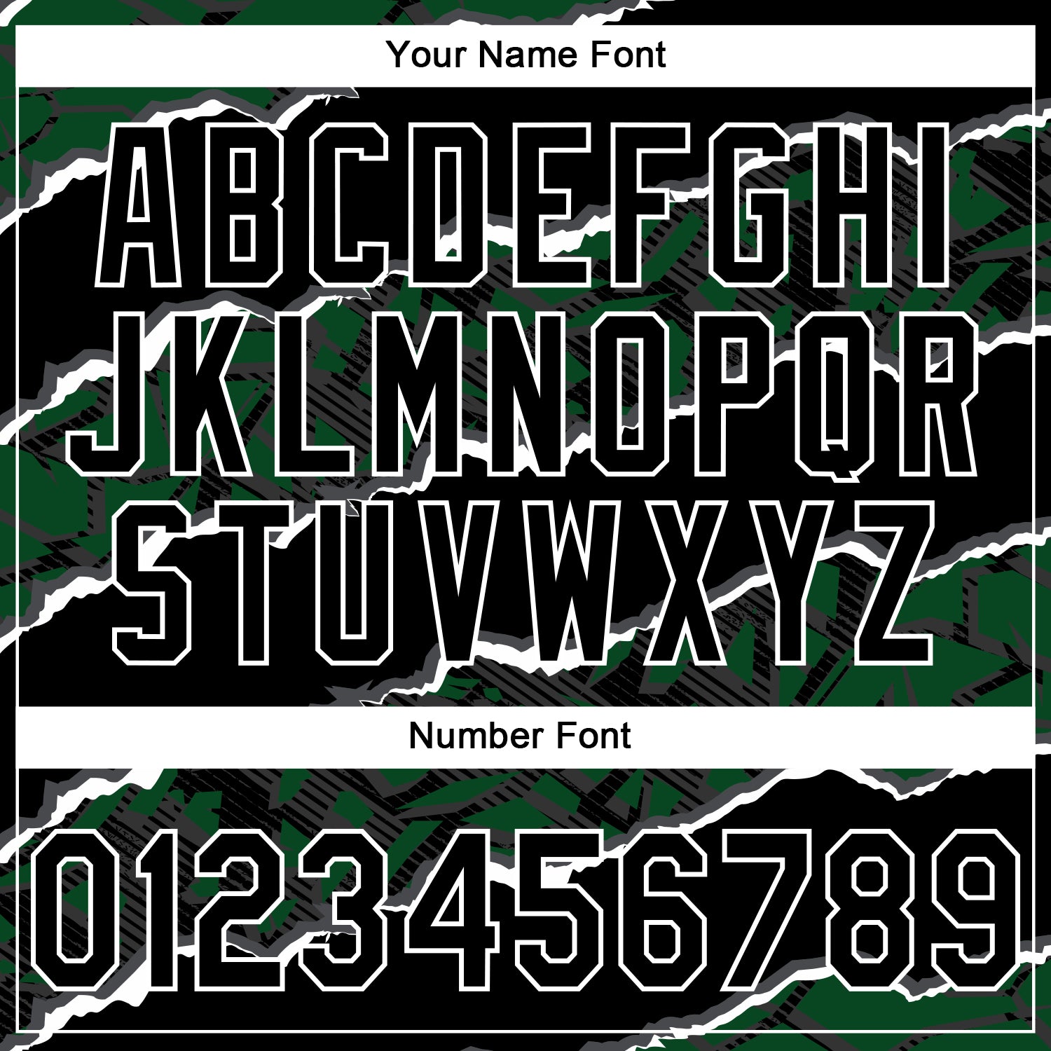 Custom Stitched Black Green-White 3D Pattern Design Torn Paper Style Sports Pullover Sweatshirt Hoodie