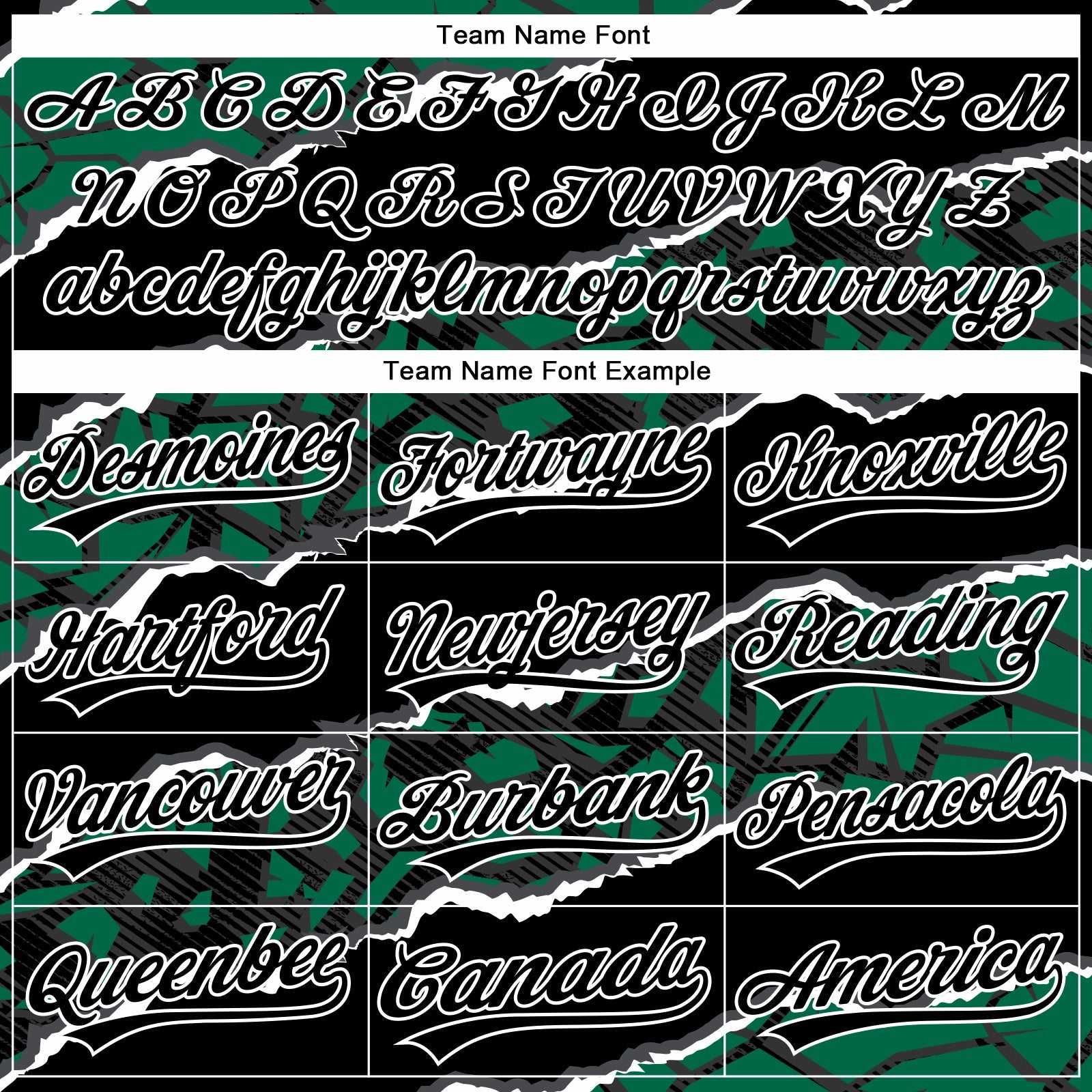 Custom Stitched Black Kelly Green-White 3D Pattern Design Torn Paper Style Sports Pullover Sweatshirt Hoodie