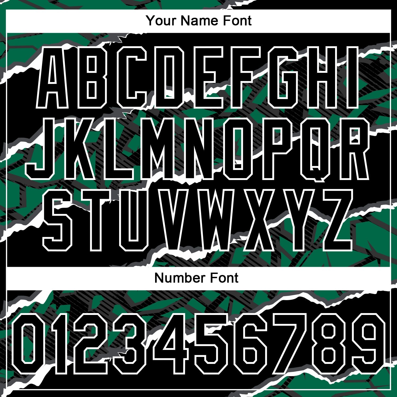 Custom Stitched Black Kelly Green-White 3D Pattern Design Torn Paper Style Sports Pullover Sweatshirt Hoodie