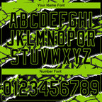 Custom Stitched Black Neon Green-White 3D Pattern Design Torn Paper Style Sports Pullover Sweatshirt Hoodie