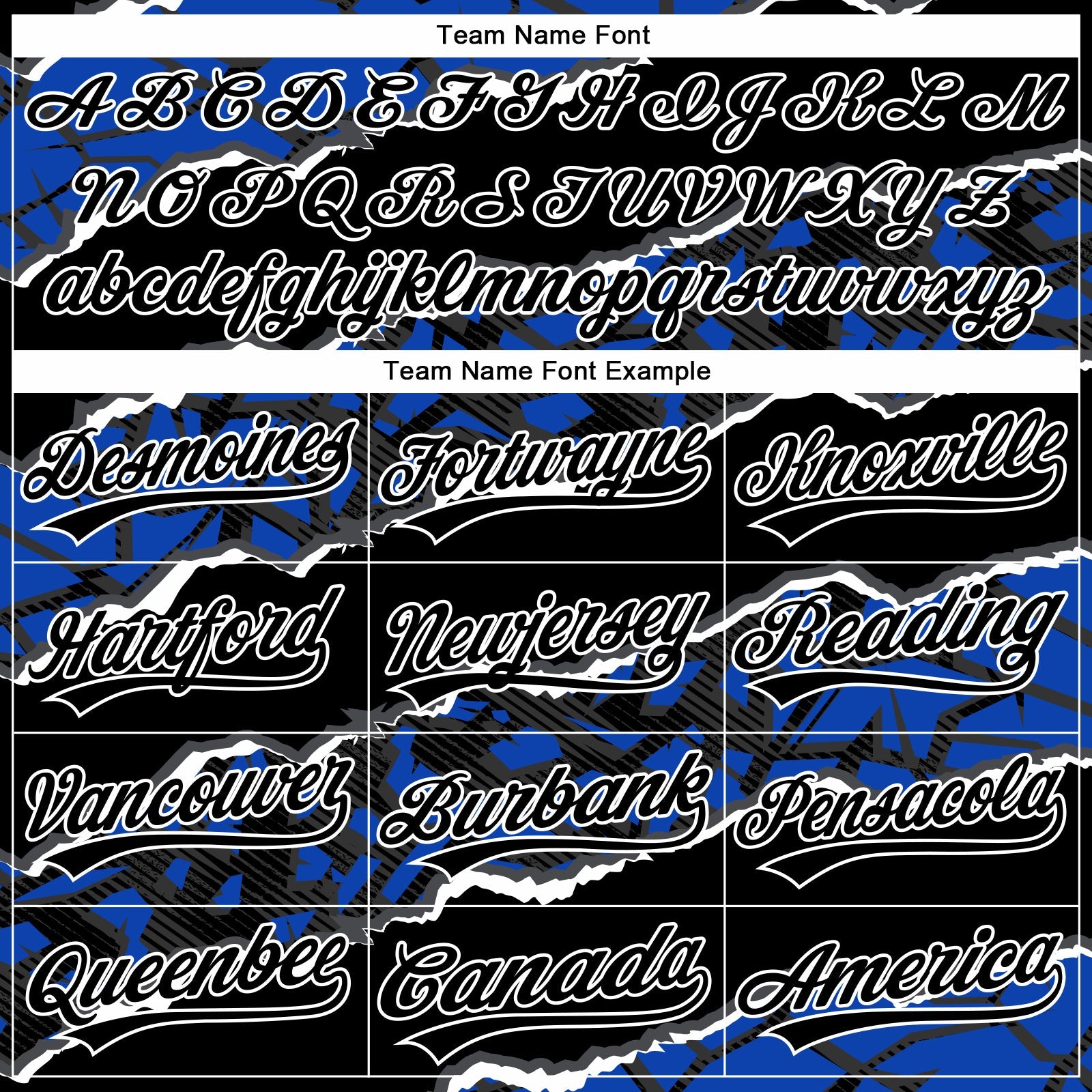 Custom Stitched Black Thunder Blue-White 3D Pattern Design Torn Paper Style Sports Pullover Sweatshirt Hoodie