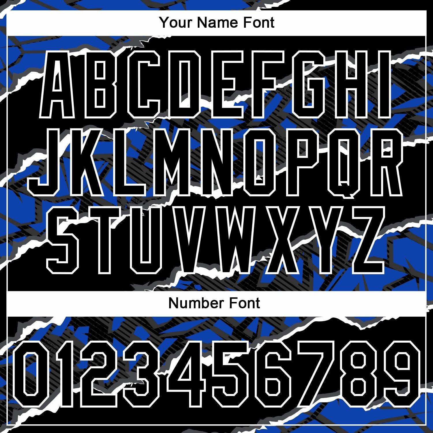 Custom Stitched Black Thunder Blue-White 3D Pattern Design Torn Paper Style Sports Pullover Sweatshirt Hoodie