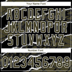 Custom Stitched Black Olive-White 3D Pattern Design Torn Paper Style Sports Pullover Sweatshirt Hoodie