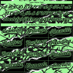 Custom Stitched Black Pea Green-White 3D Pattern Design Torn Paper Style Sports Pullover Sweatshirt Hoodie