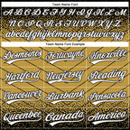 Custom Stitched Black White-Old Gold 3D Pattern Design Line Sportswear Pullover Sweatshirt Hoodie