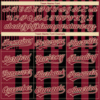 Custom Stitched Black Crimson-Cream 3D Pattern Design Line Sportswear Pullover Sweatshirt Hoodie