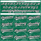 Custom Stitched Kelly Green White-Black 3D Pattern Design Line Sportswear Pullover Sweatshirt Hoodie