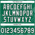 Custom Stitched Kelly Green White-Black 3D Pattern Design Line Sportswear Pullover Sweatshirt Hoodie