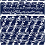 Custom Stitched Navy White 3D Pattern Design Line Sportswear Pullover Sweatshirt Hoodie