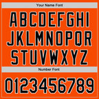 Custom Orange Black-White 3D Urban City Edition Sports Authentic Baseball Jersey