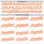 Custom White Orange 3D Urban City Edition Sports Authentic Baseball Jersey