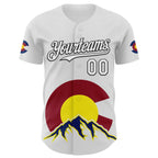 Custom White Black Red Yellow-Blue 3D Urban City Edition Sports Authentic Baseball Jersey
