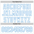 Custom White Electric Blue-Red 3D Urban City Edition Sports Authentic Baseball Jersey