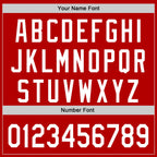 Custom Red White Gray-Black 3D Urban City Edition Sports Authentic Baseball Jersey