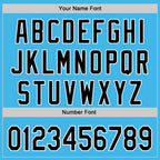 Custom Sky Blue Black-White 3D Urban City Edition Sports Authentic Baseball Jersey