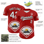 Custom Red White Gray Yellow-Black 3D Urban City Edition Sports Authentic Baseball Jersey