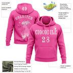 Custom Pink White 3D Pink Ribbon Breast Cancer Awareness Women Health Care Support Sports Pullover Sweatshirt Hoodie