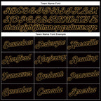 Custom Women's Black Black-Old Gold V-Neck Cropped Baseball Jersey