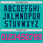 Custom Aqua Pink-Navy Authentic Basketball Jersey