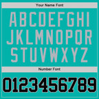 Custom Aqua Black-Gray Authentic Basketball Jersey