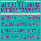 Custom Aqua Purple-Gray Authentic Basketball Jersey