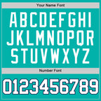 Custom Aqua White-Navy Authentic Basketball Jersey