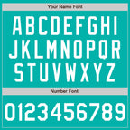 Custom Stitched Aqua White-Aqua Baseball Pullover Sweatshirt Hoodie