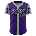 Custom Orange White-Royal 3 Colors Arm Shapes Authentic Baseball Jersey