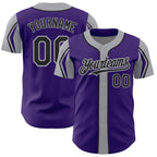Custom Orange White-Royal 3 Colors Arm Shapes Authentic Baseball Jersey