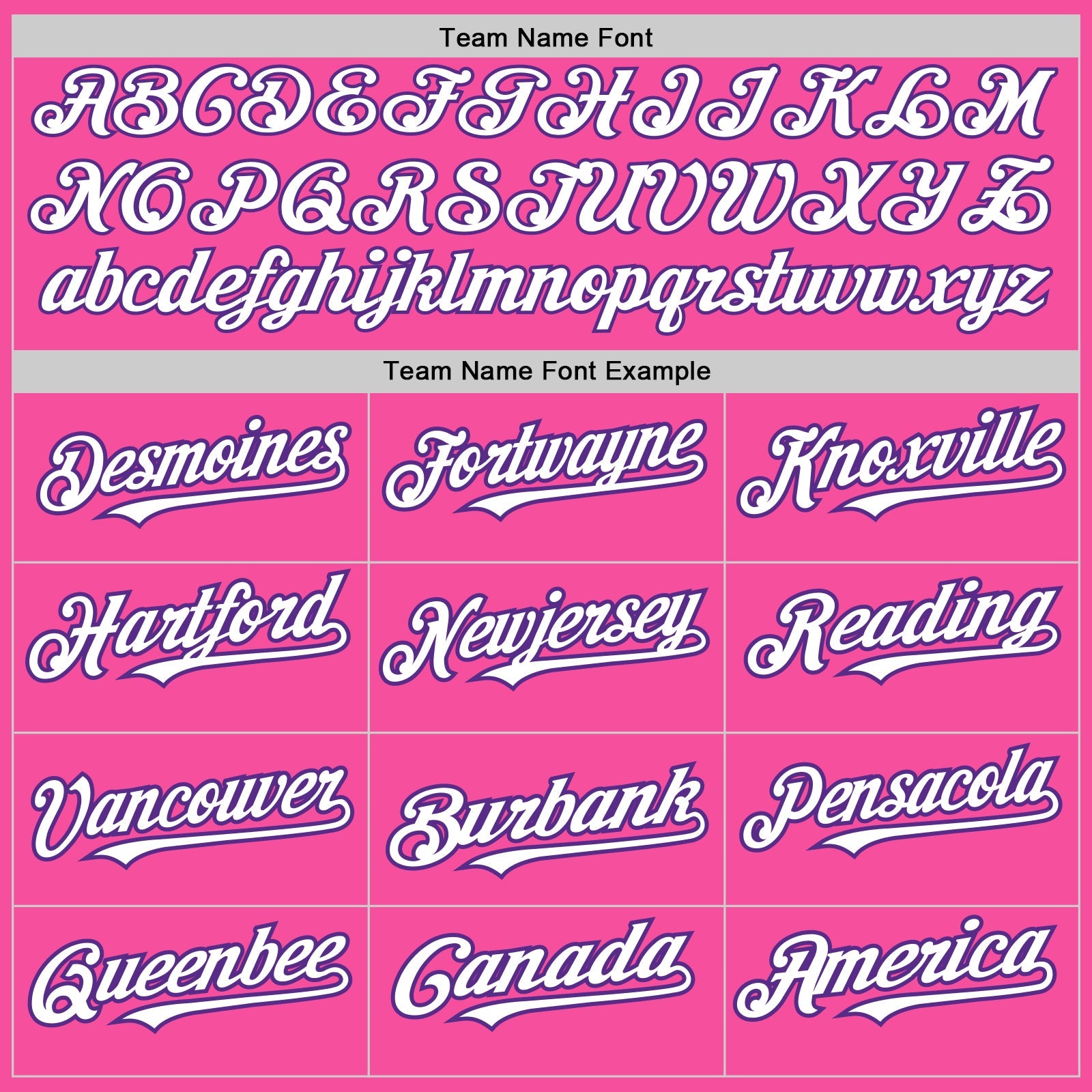 Custom Pink White-Purple 3 Colors Arm Shapes Authentic Baseball Jersey