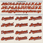 Custom Cream Orange-Navy 3 Colors Arm Shapes Authentic Baseball Jersey