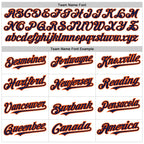 Custom White Navy-Orange 3 Colors Arm Shapes Authentic Baseball Jersey