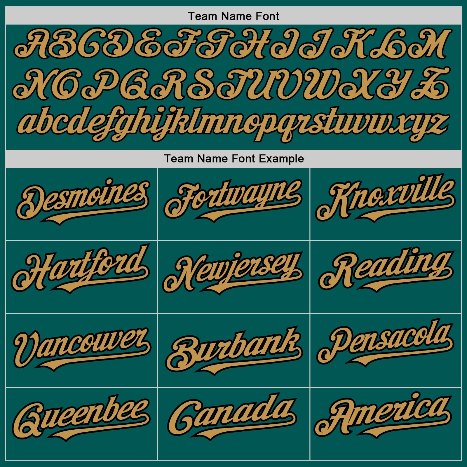 Custom Midnight Green Old Gold-Black 3 Colors Arm Shapes Authentic Baseball Jersey