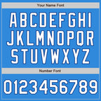 Custom Electric Blue White-Royal 3 Colors Arm Shapes Authentic Baseball Jersey