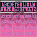 Custom Black Pink-Light Blue Gradient Square Shapes Round Neck Sublimation Basketball Suit Jersey