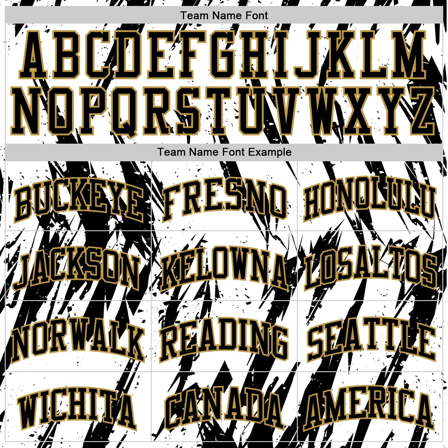 Custom White Black-Old Gold Abstract Sharp Shape Fragment Art Round Neck Sublimation Basketball Suit Jersey