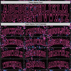 Custom Black Pink Fragment Art Round Neck Sublimation Basketball Suit Jersey