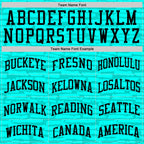 Custom Aqua Black Fragment Art Round Neck Sublimation Basketball Suit Jersey