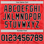 Custom Red Black-White Splash Round Neck Sublimation Basketball Suit Jersey