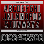 Custom Red Black-White Fade Fashion Round Neck Sublimation Basketball Suit Jersey