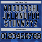 Custom Dark Purple Black Royal-White Geometric Shape Round Neck Sublimation Basketball Suit Jersey