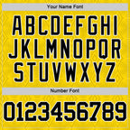 Custom Gold Black-White Geometric Shape Round Neck Sublimation Basketball Suit Jersey