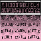 Custom Black Light Pink Gradient Square Shapes Round Neck Sublimation Basketball Suit Jersey