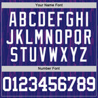 Custom Purple White-Pink Line Round Neck Sublimation Basketball Suit Jersey