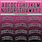 Custom Pink Black-White Fade Fashion Round Neck Sublimation Basketball Suit Jersey