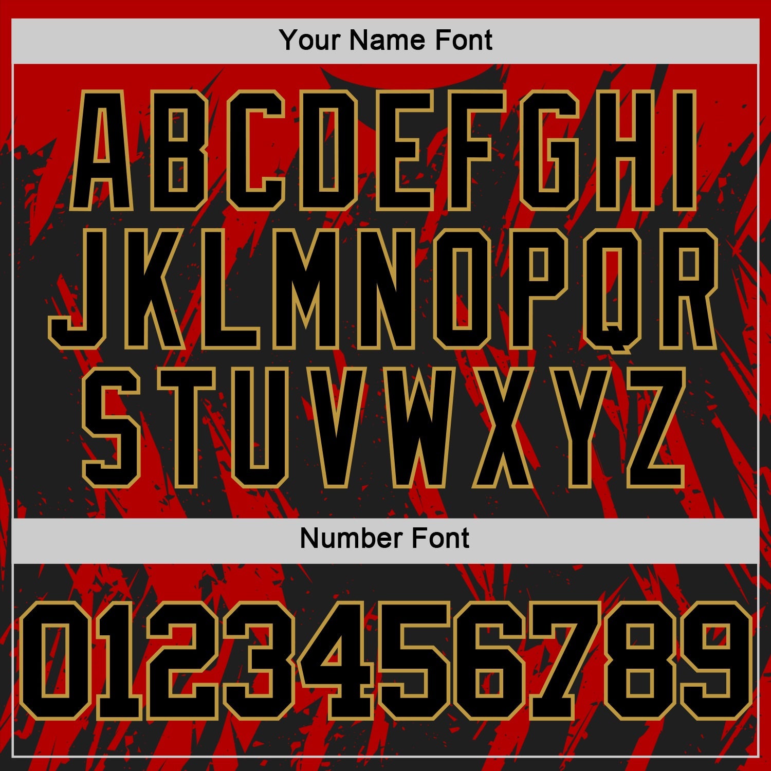 Custom Black Red-Old Gold Splash Round Neck Sublimation Basketball Suit Jersey