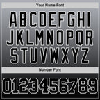 Custom Gray Black-White Fade Fashion Round Neck Sublimation Basketball Suit Jersey