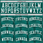 Custom Green White Line Round Neck Sublimation Basketball Suit Jersey