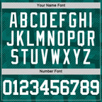 Custom Green White Line Round Neck Sublimation Basketball Suit Jersey